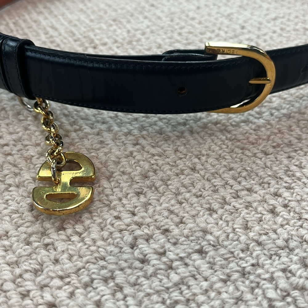 CELINE ITALIAN LEATHER BELT EUC - Picture 3 of 10